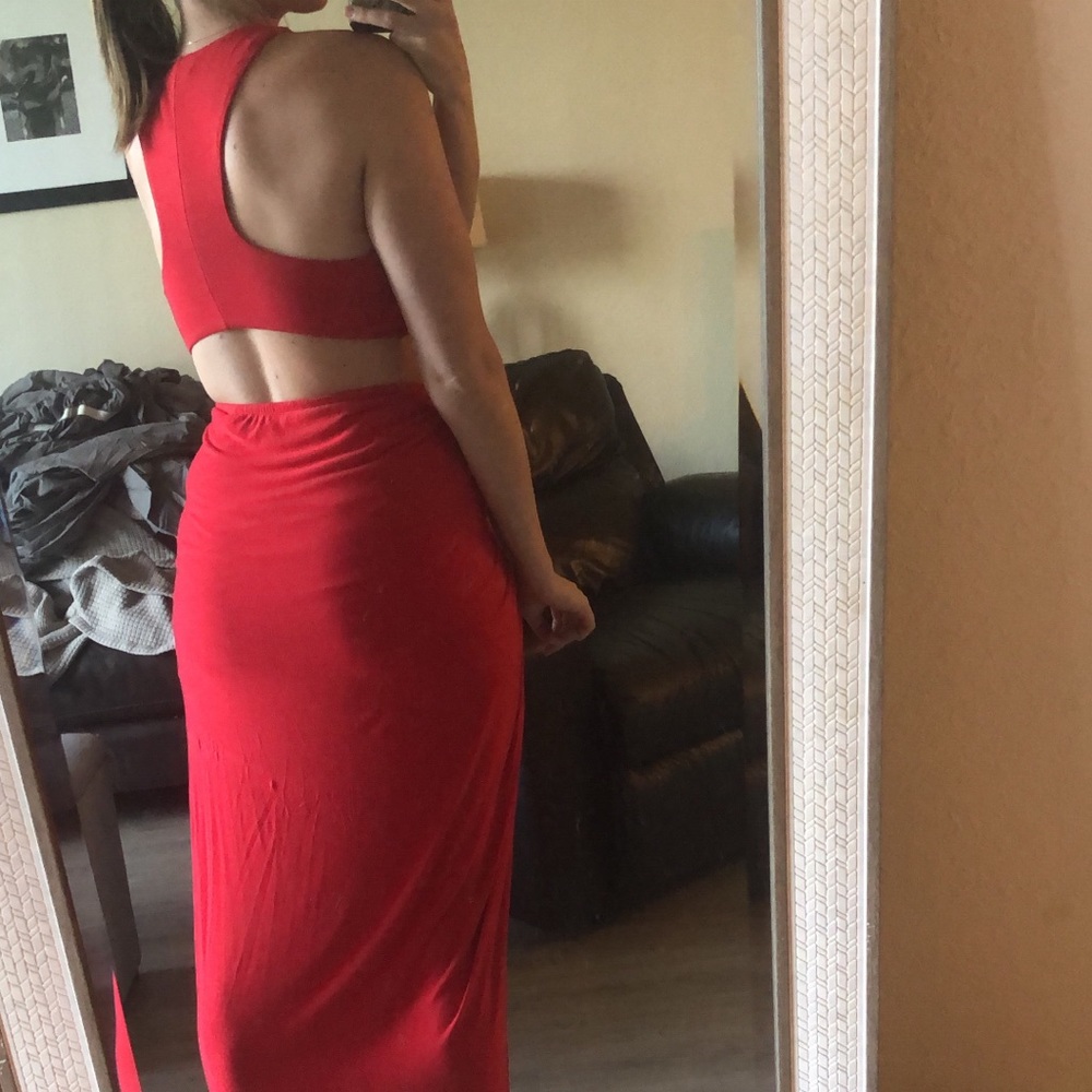 Red Two Piece Outfit set